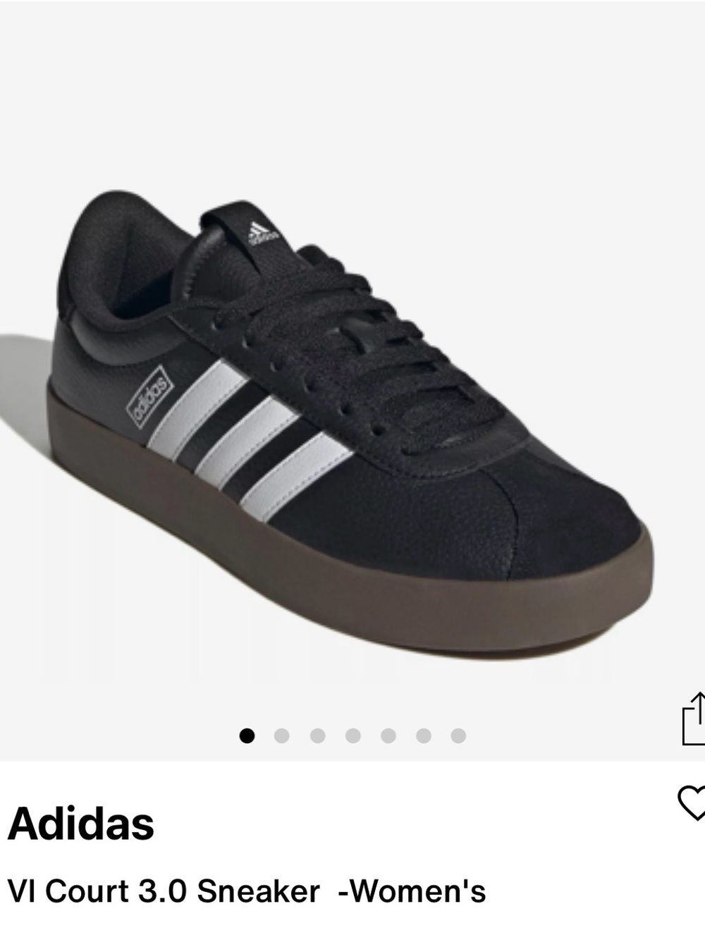 adidas Black Sneaker with Silver Stripes
